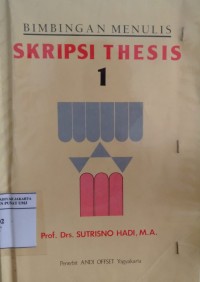 Bimbingan menulis skripsi thesis