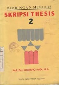 Bimbingan menulis skripsi thesis