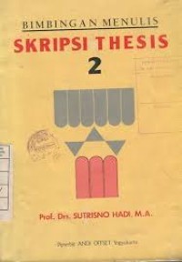 Bimbingan menulis skripsi thesis