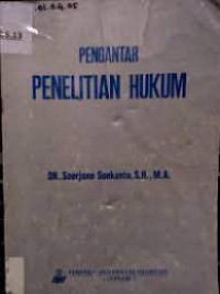 Pengantar penelitian hukum