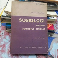 Sosiologi : Suatu buku pengantar ringkas